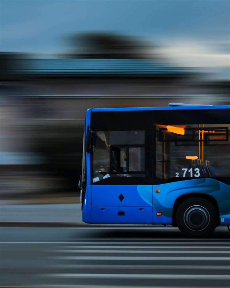 Autobus elettrico del trasporto pubblico